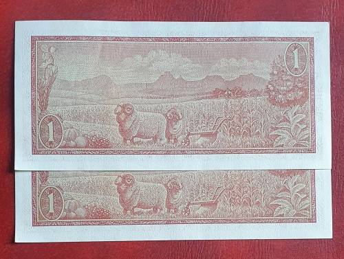 TW de Jongh UNC R1 notes in near perfect condition
