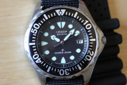 Citizen Men's BN0000-04H Stainless Steel Eco-Drive Dive Watch