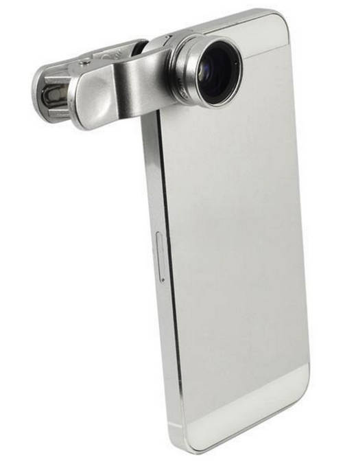 Clip-on Fish Eye Macro Wide Angle Mobile Phone Lens Camera kit