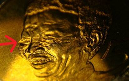 ERROR COIN - 2008 MANDELA BIRTHDAY R5 COIN NATURAL TONING AND UNTOUCHED