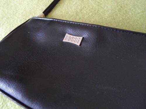 Bossi genuine leather black handbag