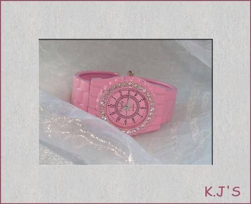 ***R1299*** Irresistible and breathtaking fashion alloy cuff bangle watch with rhinestones