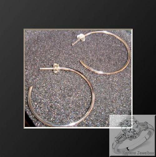 a PERFECT GIFT 4 MOTHERS DAY!!! SCHICK, HUGE ROUND 925 STERLING SILVER EARRINGS