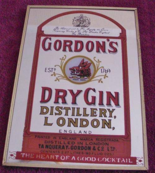 Gordans Dry Gin Mirror