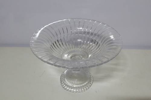 A  FANTASTIC CRYSTAL GLASS  PEDESTAL  BOWL