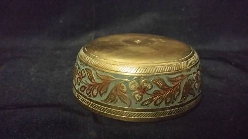 VINTAGE BRASS PIN BOWL