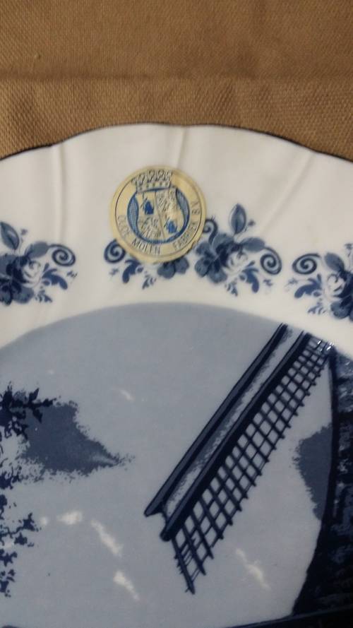 DELFT HOLLAND SPECIAL LIMITED COLLECTORS EDITION THE OLD CLOG MAKER SERIE 2717 OVAL  PLATE