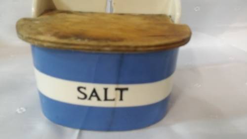 GREEN & CO CORNISH KITCHENWARE SALT JAR ENGLAND