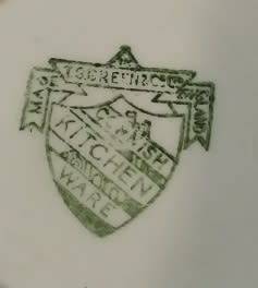 GREEN & CO CORNISH KITCHENWARE SALT JAR ENGLAND