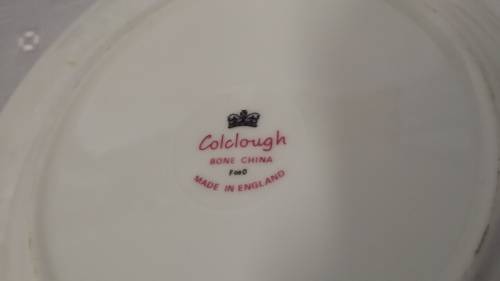 COLCLOUGH ENGLAND TRIO CUP , SAUCER , SIDE PLATE