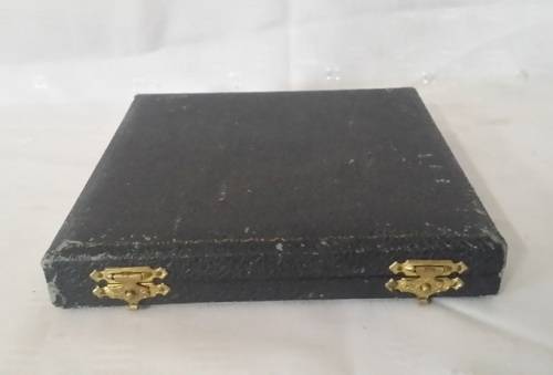 VINTAGE ANTIQUE SHEFFIELD ENGLAND  EPNS TEASPOON SET OF 6 IN BOX