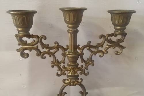 VINTAGE BRASS  CANDLE HOLDER
