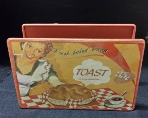 VINTAGE METAL TOAST HOLDER 18 X 12 X 7 CM