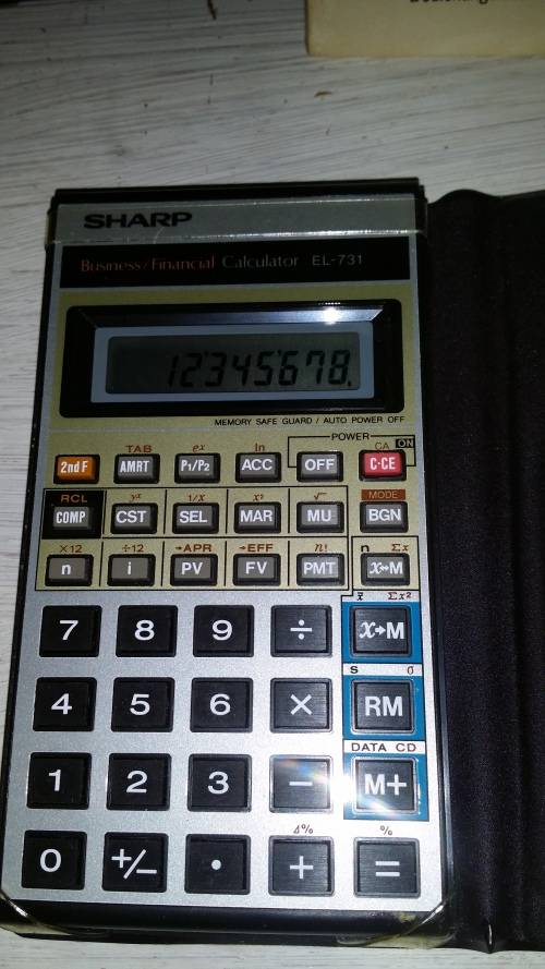 SHARP FINANCIAL CALCULATOR