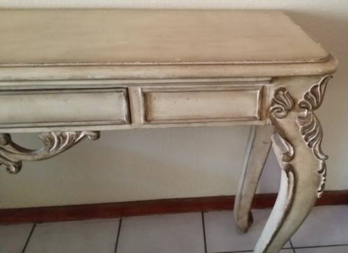 FRENCH COLONIAL  CONSOLE TABLE 165 cm L X 57 cm  W X 88 cm H / COLLECTION ONLY