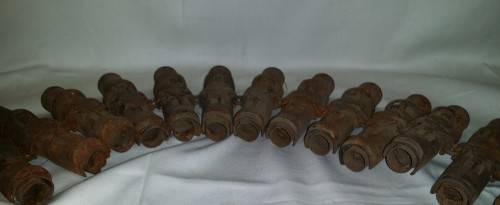 STRING OF SPEND MILITARY  CARTRIDGES