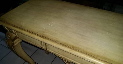 FRENCH COLONIAL  CONSOLE TABLE 165 cm L X 57 cm  W X 88 cm H / COLLECTION ONLY