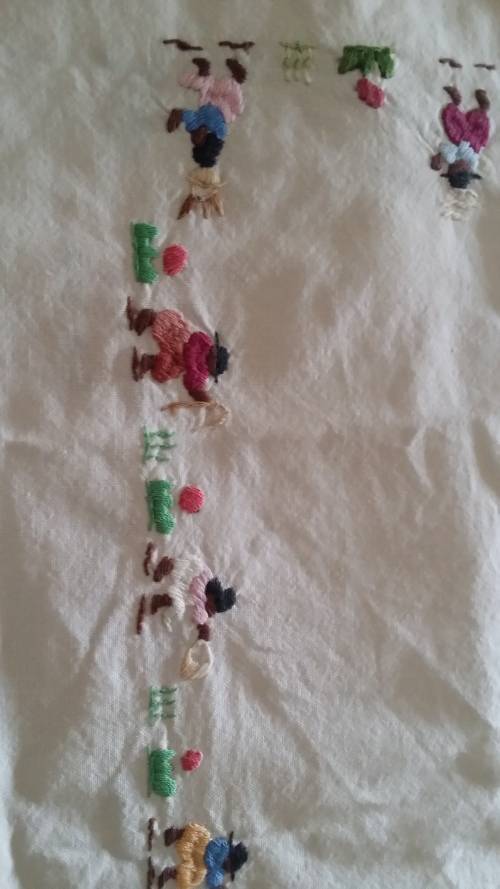 TABLE CLOTH  SQUARE  EMBROIDERY CLOTH 97  CM