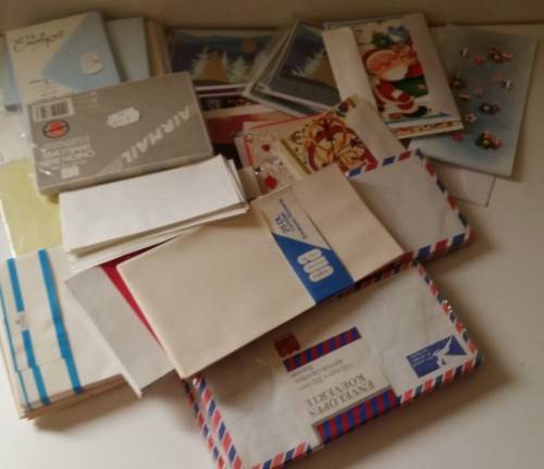 BULK LOT OF ENVELOPES AND CARDS