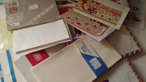 BULK LOT OF ENVELOPES AND CARDS