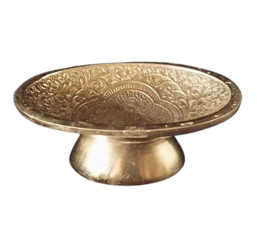Silver Color Metal  Soap Dish / Bowl 14 x 5 cm