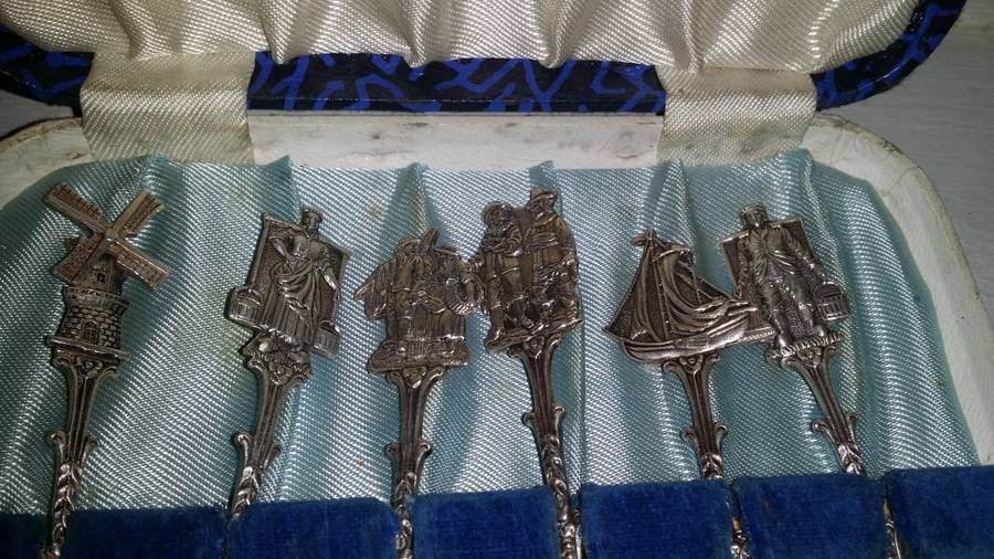 Set of Six Silver  Plate Tea Spoons