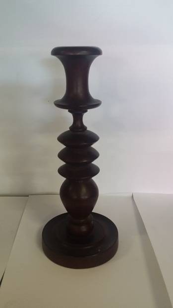 SOLID WOOD CANDLE STICK HOLDER