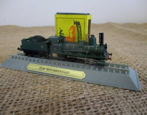 So Sweet !!!!  Die Cast Miniature Model PLM 'Bourbonnais' Steam Locomotive 2003 Del Prado Japan Co