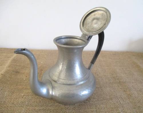 Rare..Cornish Pewter Hand Hammered T/Pot by J Dixon & Sons England For Carmichael & Evans Cape Town