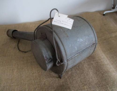 Watering Can ???  No.....Very Very Rare....This Is A World War 2 Gooseneck Lamp Runaway Flare  Metal