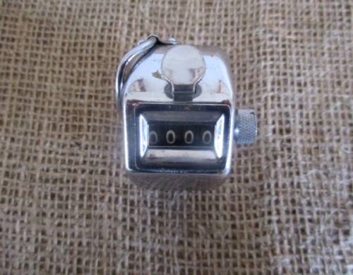 Count Your Money...Anything...Even Your Blessings!!! An Old Handheld Metal Simplex Sheep Counter