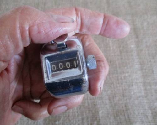 Count Your Money...Anything...Even Your Blessings!!! An Old Handheld Metal Simplex Sheep Counter