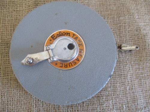 Vintage 30m Eslom Non-Metallic Tape Measure In Fiber Glass Casing    Made In Japan