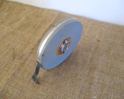 Vintage 30m Eslom Non-Metallic Tape Measure In Fiber Glass Casing    Made In Japan