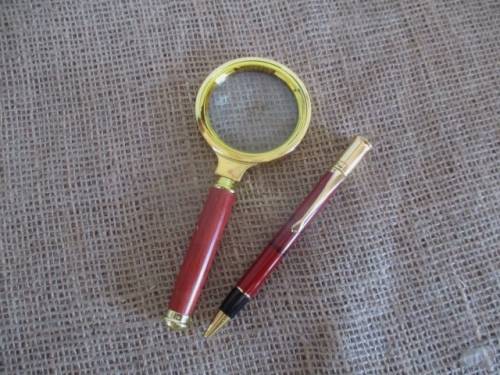 Smart Vintage Pierre Cardin Ballpoint Pen And A Beautiful Vintage Magnify Glass