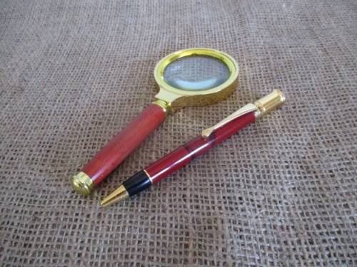 Smart Vintage Pierre Cardin Ballpoint Pen And A Beautiful Vintage Magnify Glass