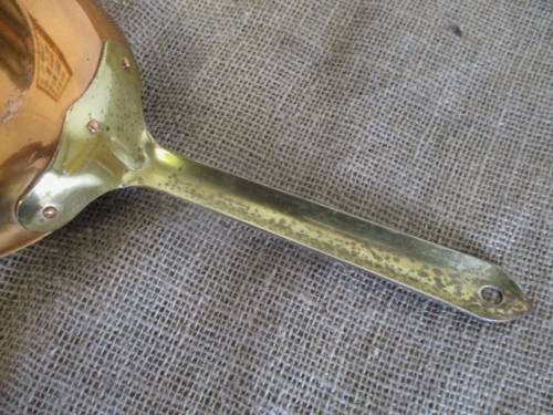 Oval Vintage 1973 Copper and Brass Pancake Pan - Rare And Unusual!!!