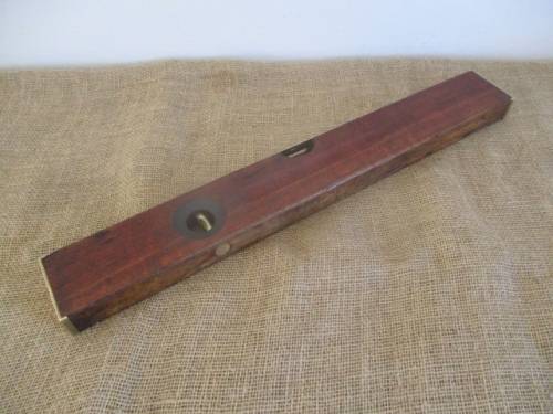 Very Rare Wood And Brass Stanley No 03 Sweatheart 24" Water Level     Made In USA     Early 1900's