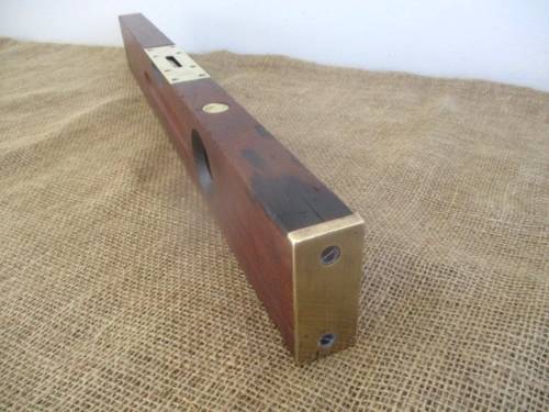 Very Rare Wood And Brass Stanley No 03 Sweatheart 24" Water Level     Made In USA     Early 1900's