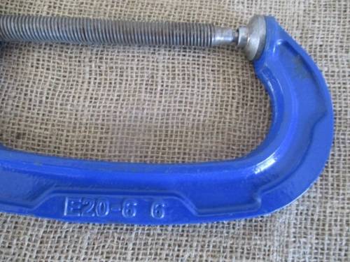 For Wiehan Bid Only     Three Good Quality G-Clamps.... 1x 6" China  - 1x E20-6 6" Eclipse   - 1rd