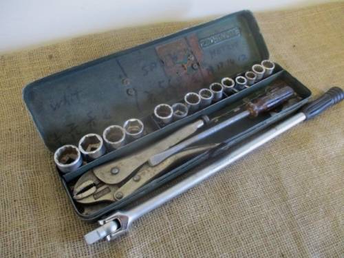 Nice set of 14x Socket Pieces With Hazet 470mm Swivel Handle In Stahlwille Toolbox Plus X-Tras