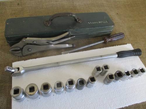 Nice set of 14x Socket Pieces With Hazet 470mm Swivel Handle In Stahlwille Toolbox Plus X-Tras