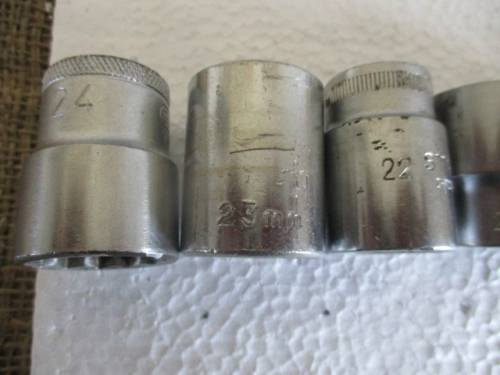Nice set of 14x Socket Pieces With Hazet 470mm Swivel Handle In Stahlwille Toolbox Plus X-Tras