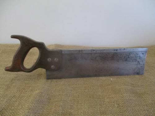 Nice Vintage Disston 14 Inch Back Saw           Made In Canada