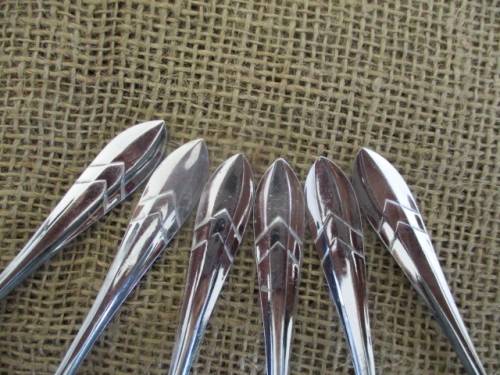 Vintage Chrome On Nickel Silver 84 Dessert Set In Original Box  Sheffield, England