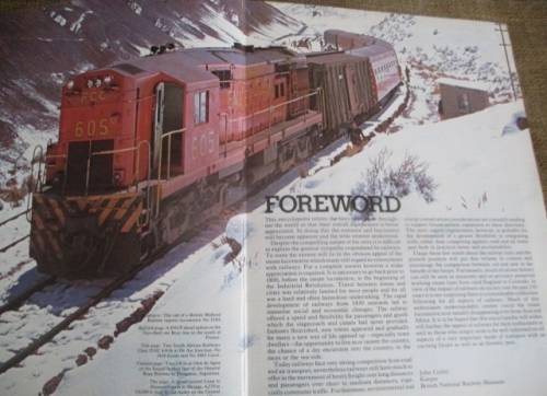 Railway Vintage...Encyclopedia Of Railways By O.S.Nock  Foreword By John Coiley, Keeper BNR Museum