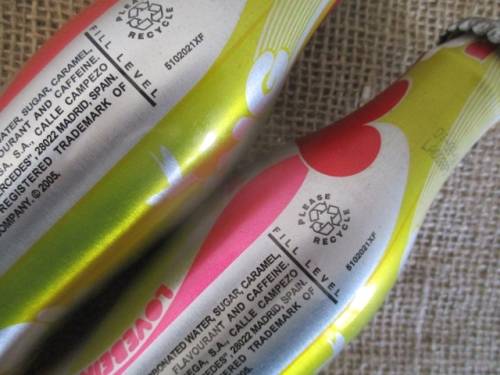 Rare Collector's Item....Two Sealed 200ml LoveBeing Coca Cola M5 Aluminum Soft Drink Bottles  Madrid