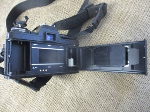 Vintage Black Body Minolta X-500 Camera With Sigma Zoom-Master 35 - 70mm Multi-Coated Lens