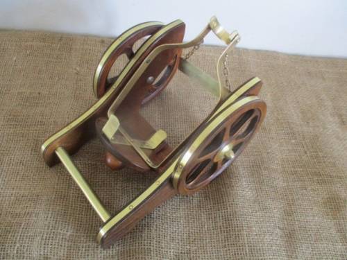 Smart Vintage Courvoisier Cognac The Brandy Of Napoleon Wood Cannon Bottle Holder   France