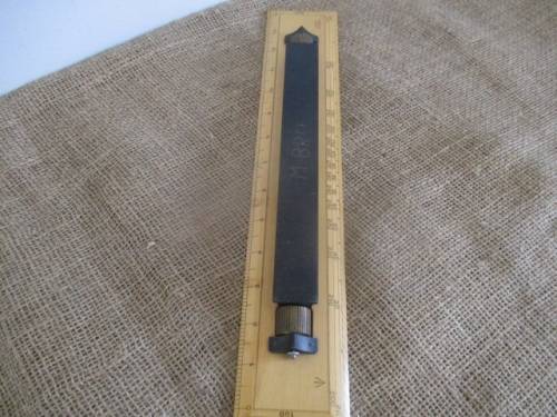 Antique Harling Brass & Steel Nautical Parallel Rolling 14" Ruler In Original Carton Container  1954